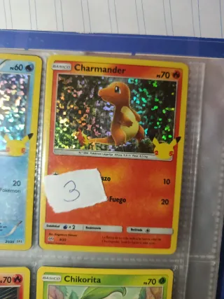 Carta Pokémon Charmander 25 Aniversario