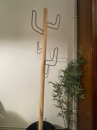 Perchero Cactus Forja y Madera