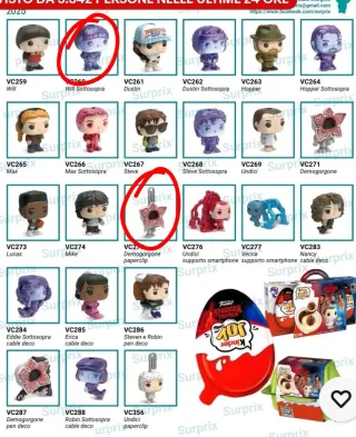 Kinder Joy Stranger Things Will sottosopra