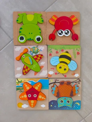 Puzzles Madera Animales 2 Años