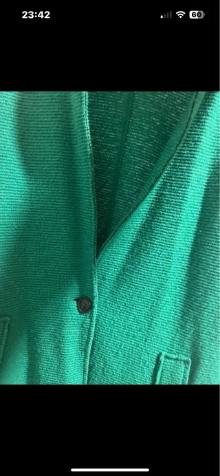 Chaqueta Zara Verde Talla XL