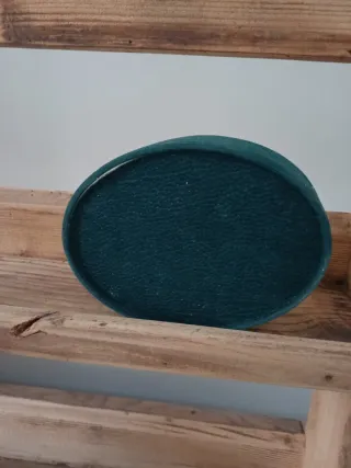 Portagioie velluto verde e argento