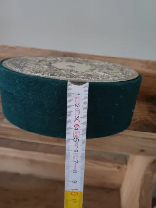 Portagioie velluto verde e argento