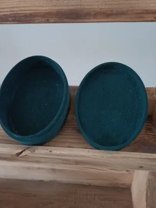 Portagioie velluto verde e argento