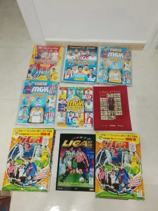 Lote Álbumes Cromos Fútbol Panini LaLiga