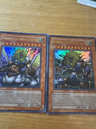 Lote 2 cartas Yu-Gi-Oh! Esfinge