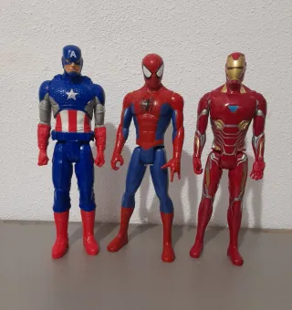 Set 3 Figuras Superhéroes Marvel