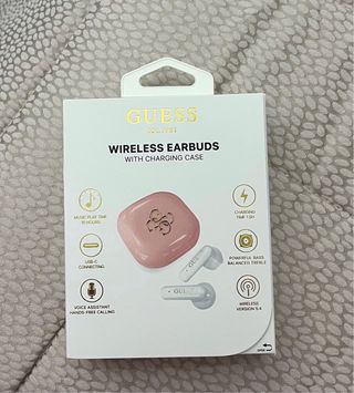 Auricolari Wireless Guess Rosa e Bianchi