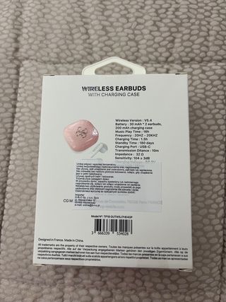 Auricolari Wireless Guess Rosa e Bianchi