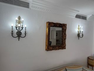 Pareja Apliques Bronce Macizo Antiguos