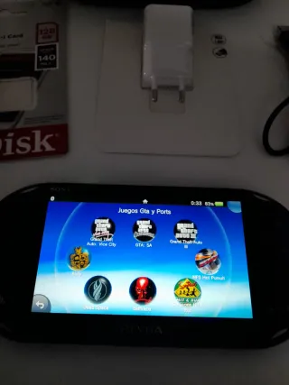 Consola PS Vita Negra + Accesorios