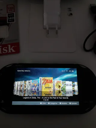 Consola PS Vita Negra + Accesorios