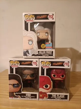 Funko Pop The Flash: Vibe, Killer Frost, Flash