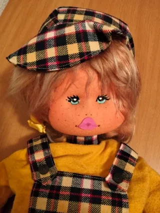 Muñeca de trapo vintage años 60-70