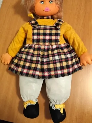 Muñeca de trapo vintage años 60-70