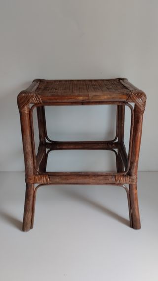 Tavolino Vintage in Bambù/Vimini