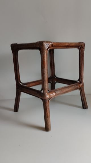 Tavolino Vintage in Bambù/Vimini