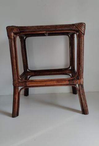 Tavolino Vintage in Bambù/Vimini