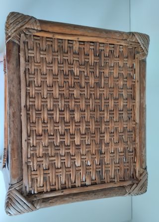 Tavolino Vintage in Bambù/Vimini