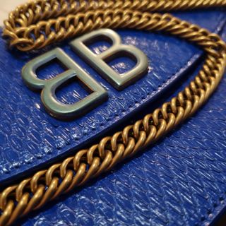Borsa Balenciaga Blu e Oro