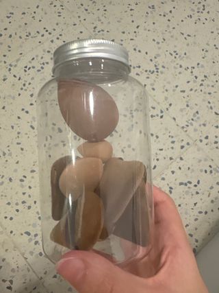 Borlas de maquillaje con caja