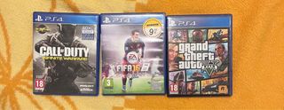 PS4 (PlayStation 4) Negra + 8 Juegos