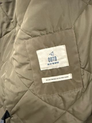 Parka Cortefiel Verde Talla XL