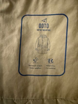 Parka Cortefiel Verde Talla XL