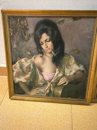 2 Cuadros Antiguos Impresiones Francisco Ribera