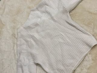 Jersey Massimo Dutti punto grueso blanco Talla S