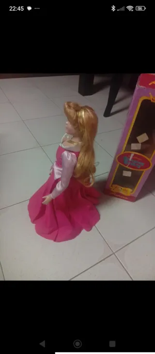 Boneca Aurora Disney Porcelana