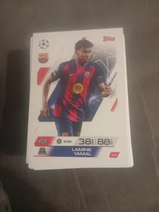 Lamine Yamal 25/26 Topps Carta Futbol