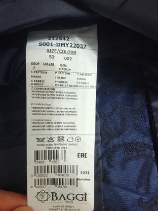 Traje de fiesta azul Baggi