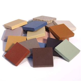 Teselas gres 2x2 cms color caramelo