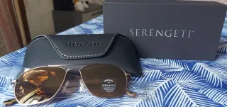 Occhiali da sole Serengeti oro e marrone