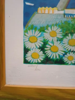 Serigrafia Mimmo Sciarrano Marina con limoni