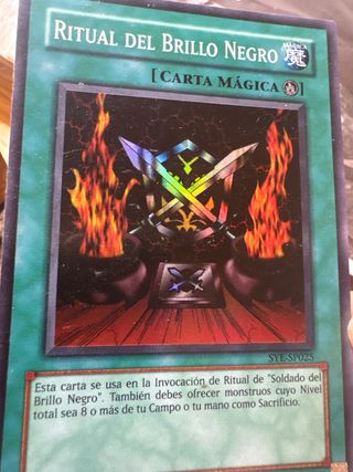 Carta Mágica Yu-Gi-Oh! Ritual del Brillo Negro