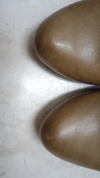 Botines piel camel T. 38