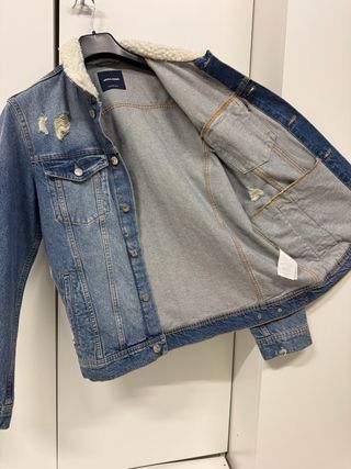 Chaqueta Vaquera Jack & Jones Borrego Talla XL