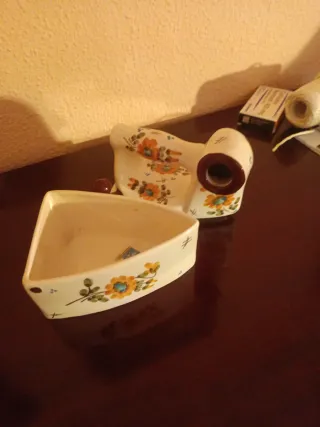 Plancha cerámica vintage decorada