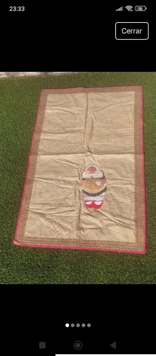 Manta infantil sin terminar