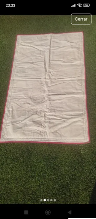 Manta infantil sin terminar