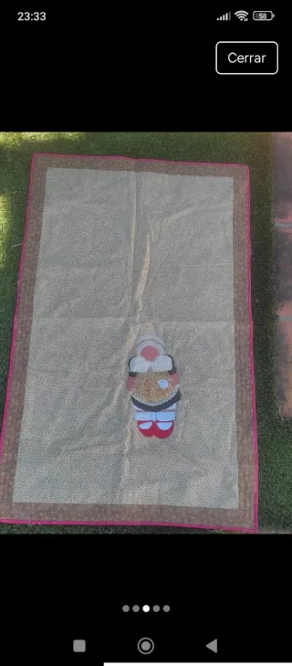 Manta infantil sin terminar