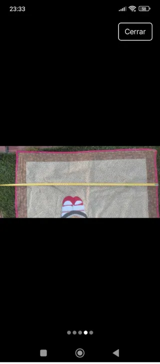 Manta infantil sin terminar