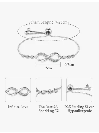 Pulsera Infinito Plata 925
