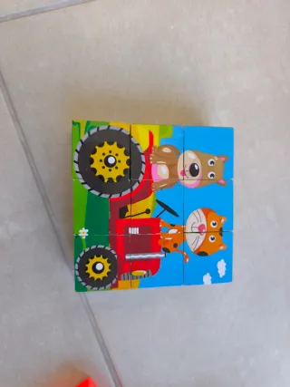 Rompecabezas Playtive Madera Animales 9 Piezas