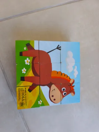 Rompecabezas Playtive Madera Animales 9 Piezas