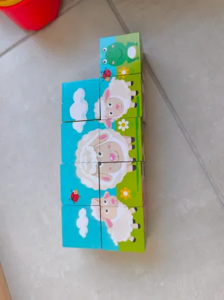 Rompecabezas Playtive Madera Animales 9 Piezas