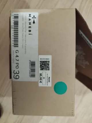 Alpargatas cuña Manebí T.39