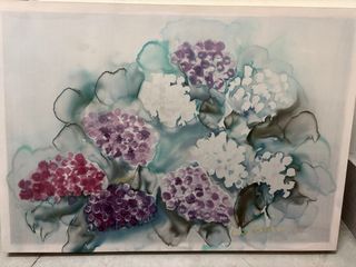 Cuadro Seda Rosa Torres Flores